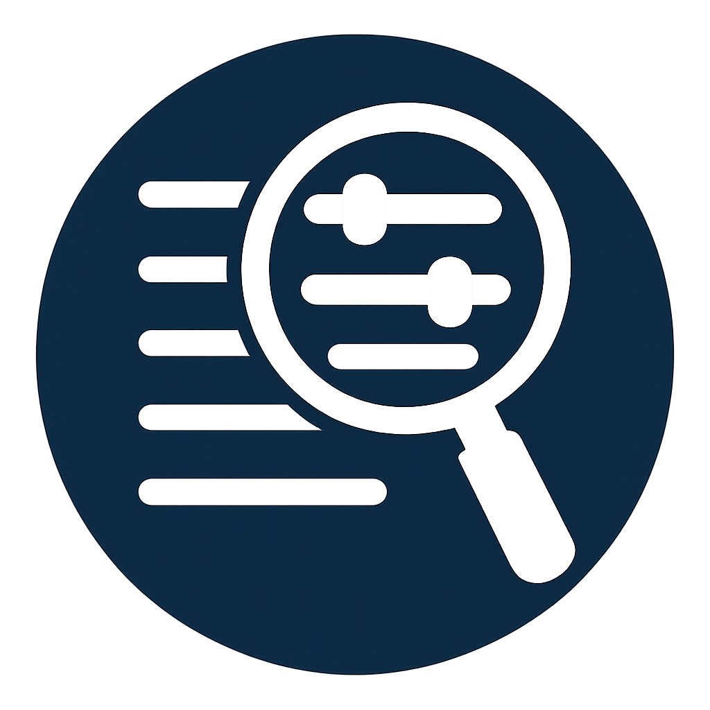 Advanced filters icon